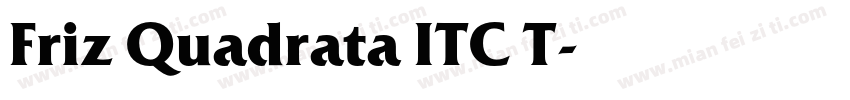 Friz Quadrata ITC T字体转换